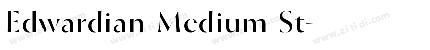 Edwardian Medium St字体转换